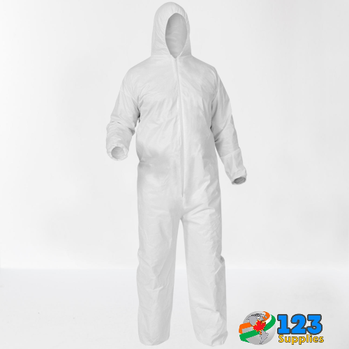 APRON - COVERALL WHITE EXTRA LARGE