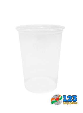 PLASTIC DELI CONTAINERS (lid sold separately) 32 OZ REGULAR CLEAR (500)