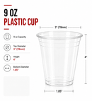 PLASTIC PET CUP 9OZ (1000)