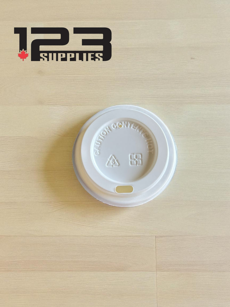 HOT COFFEE CUP DOME LID WHITE 4OZ (50)