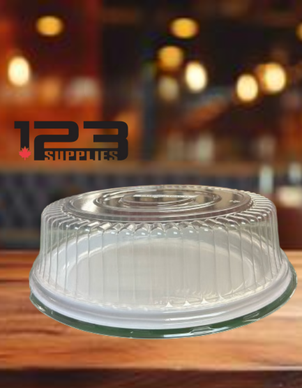 ROUND LID FOR 12" PLASTIC CATERING TRAY (5)