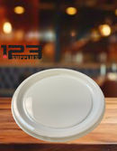 ROUND CATERING TRAY PLASTIC - WHITE 12" (5)
