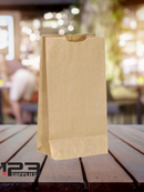 PLAIN PAPER BAGS - KRAFT BROWN 2LB (500)