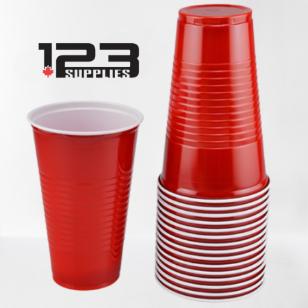 PLASTIC BEER CUPS 16 OZ (10)