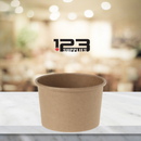 KRAFT PAPER SOUP CONTAINER - 8 OZ  (25)