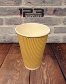 HOT COFFEE CUPS RIPPLE 16OZ - LIDS NOT INCLUDED (25)