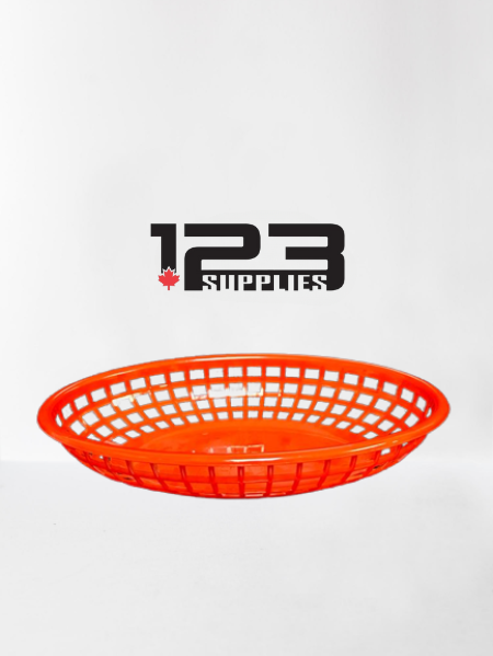 RED FOOD BASKET 9"