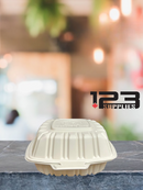 PEBBLE WHITE CONTAINERS 6 X 6 X 3 (50)