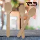 WOOD DESSERT SPOONS (100)