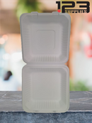 SUGARCANE BIODEGRADABLE CONTAINERS - 9 x 9 x 3 (50)