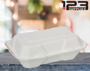 SUGARCANE BIODEGRADABLE CONTAINERS - 9 x 6 x 3 (125)