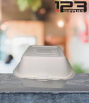 SUGARCANE BIODEGRADABLE CONTAINERS - 6 x 6 x 3 (125)