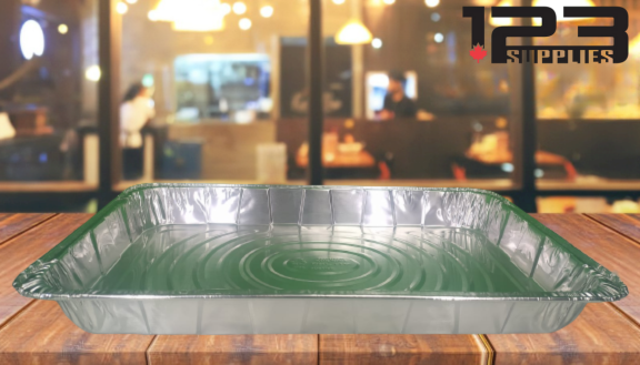 ALUMINUM STEAM TABLE PANS - PACTIV- FULL SIZE - MEDIUM 2.1" (UNIT)