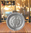 ALUMINUM CONTAINERS ROUND (lid sold separately) - 8" REGULAR - PACTIV (5)