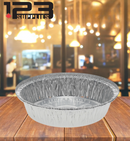 ALUMINUM CONTAINERS ROUND (lid sold separately) - 7" HEAVY - PACTIV (5)