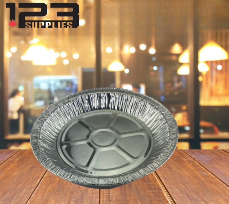 ALUMINUM CONTAINERS ROUND (lid sold separately) - 7" HEAVY - PACTIV (5)