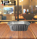 ALUMINUM CONTAINERS RECTANGULAR (lid sold separately) - 1.5LB (5)