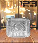 ALUMINUM CONTAINERS RECTANGULAR (lid sold separately) - 1LB (5)