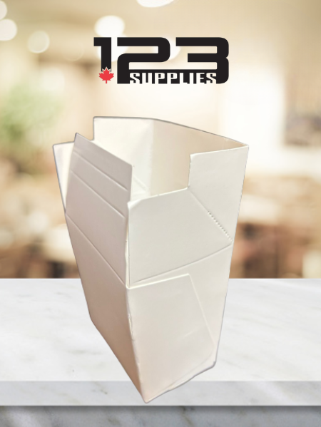 PAPER FRENCH FRY BOX WHITE - 10oz (50)