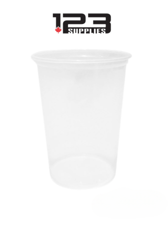 PLASTIC DELI CONTAINERS (lid sold separately) 32 OZ REGULAR CLEAR (500)