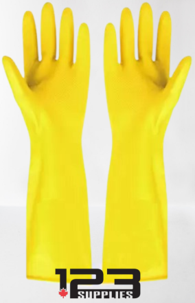 HEAVY DUTY GLOVES - KITCHEN YELLOW (12 PAIRS)