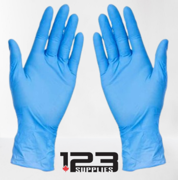 GLOVES - POWDER FREE NITRILE - BLUE - EXTRA SMALL (100)