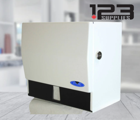 HAND TOWEL DISPENSER - SINGLEFOLD SHEETS & ROLLS - METAL WITH LOCK 205'-600' ROLL