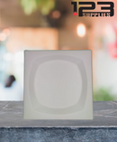 SUGARCANE PLATES SQUARE BIODEGRADABLE - 8" (400)
