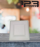 SUGARCANE PLATES SQUARE BIODEGRADABLE - 6" (100)