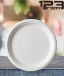 SUGARCANE BIODEGRADABLE PLATES - ROUND 8.75" (500)
