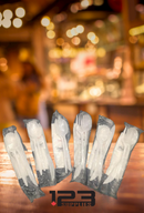 CUTLERY UTENSIL KITS - WHITE knife, fork, soup spoon, napkin, salt+pepper (500)