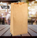 PLAIN PAPER BAGS - KRAFT BROWN 20LB (500)
