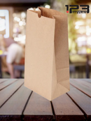 PLAIN PAPER BAGS - KRAFT BROWN 8LB (500)