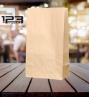 PLAIN PAPER BAGS - KRAFT BROWN 6LB (500)