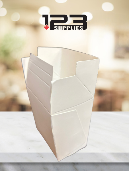 PAPER FRENCH FRY BOX WHITE - 16oz (500)