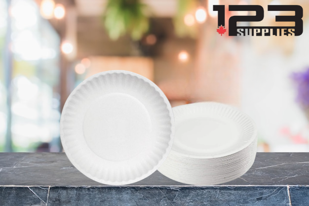 PAPER PLATES ROUND - WHITE 6" (1000)