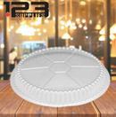 ALUMINUM CONTAINERS ROUND LID - PLASTIC DOME - 9" (500)
