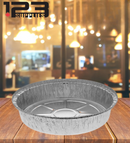 ALUMINUM CONTAINERS ROUND (lid sold separately) - 8" REGULAR -  (500)