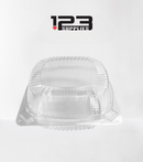 PLASTIC CLAMSHELL CONTAINER ROUND BASE - CLEAR - 5" (375)