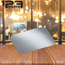 ALUMINUM CONTAINERS RECTANGULAR LID - FLAT CARTON - 1LB (500)