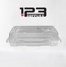 HINGED LID PLASTIC CONTAINER RECTANGULAR - 8 x 5.75 x 2.5 (500)
