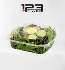 PLASTIC CLAMSHELL CONTAINER ROUND BASE - CLEAR - 9"  (200)