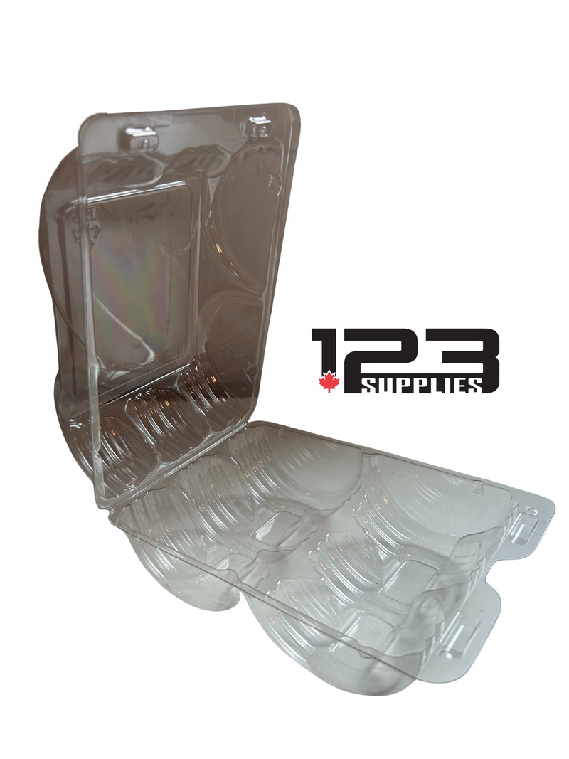 6 DONUT CAKE CLEAR CLAMSHELL (24)