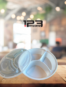 MICROWAVABLE ROUND 48OZ - 3 COMPARTMENT (50)