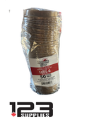 HOT COFFEE CUP GOLD DOME LIDS 10 - 24OZ (50)