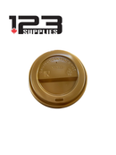 HOT COFFEE CUP GOLD DOME SIP LIDS 10 - 24OZ (1000)