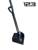 Heavy Duty Dustpan with Large Broom Set - Black