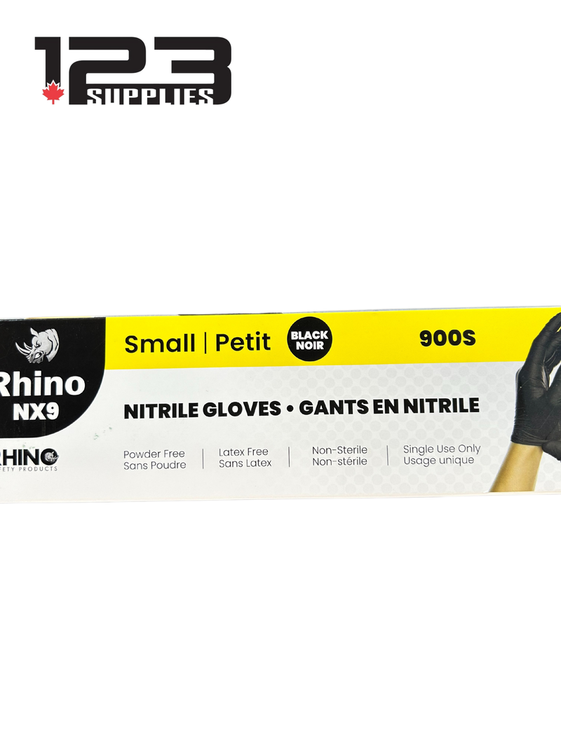 NITRILE GLOVES BLACK - SMALL (100)