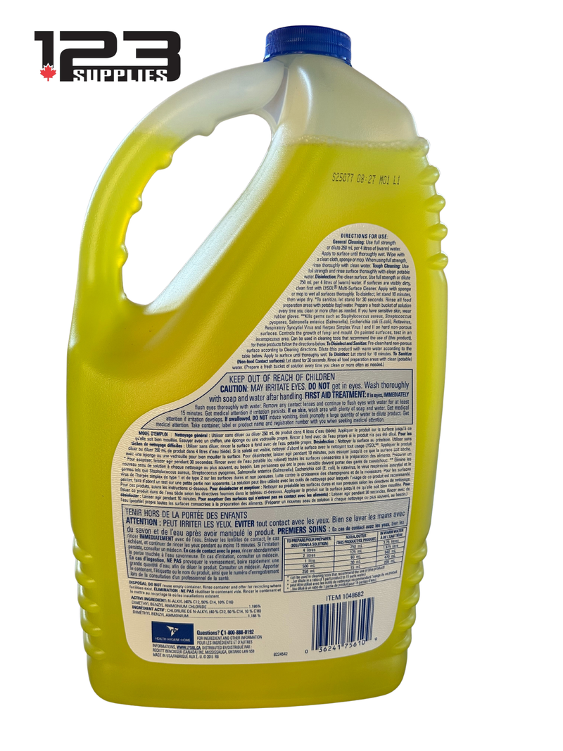 LYSOL MULTI-SURFACE CLEANER LEMON SCENT (4.26 L X 4)