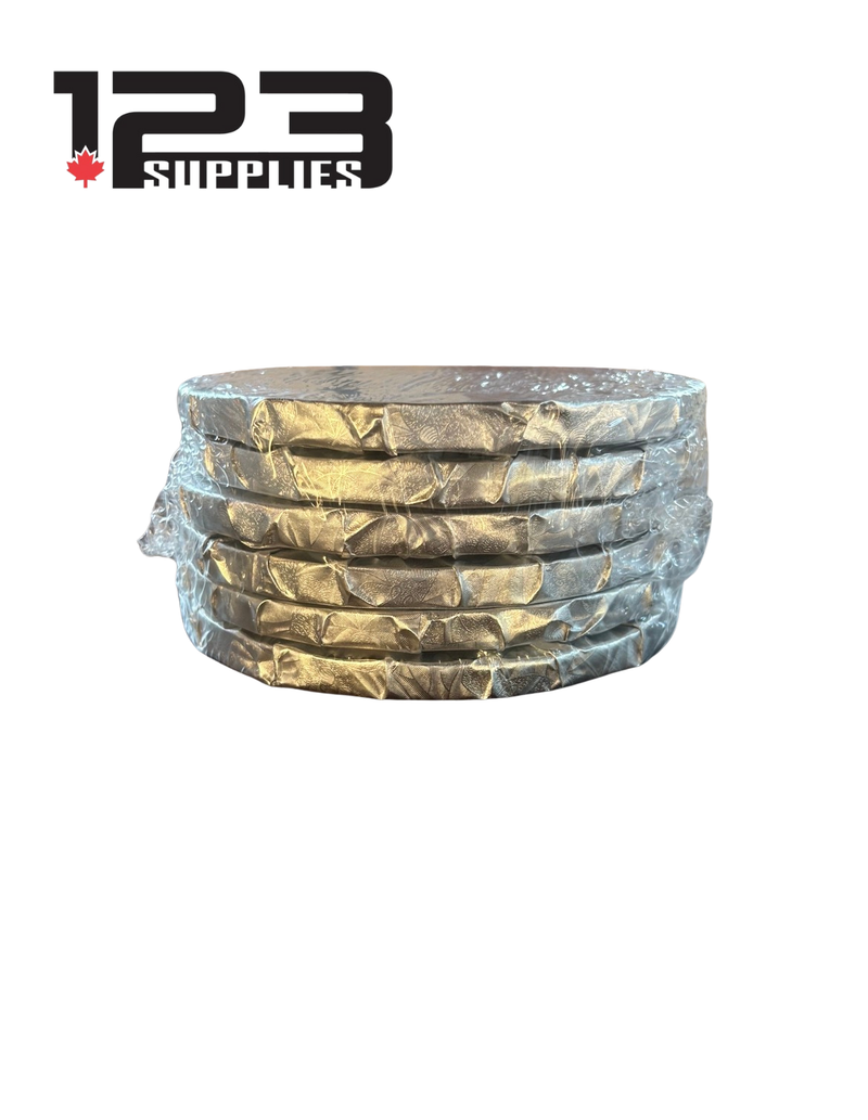 CAKE BOARD ROUND 6" 1/2 THICK SILVER (6)